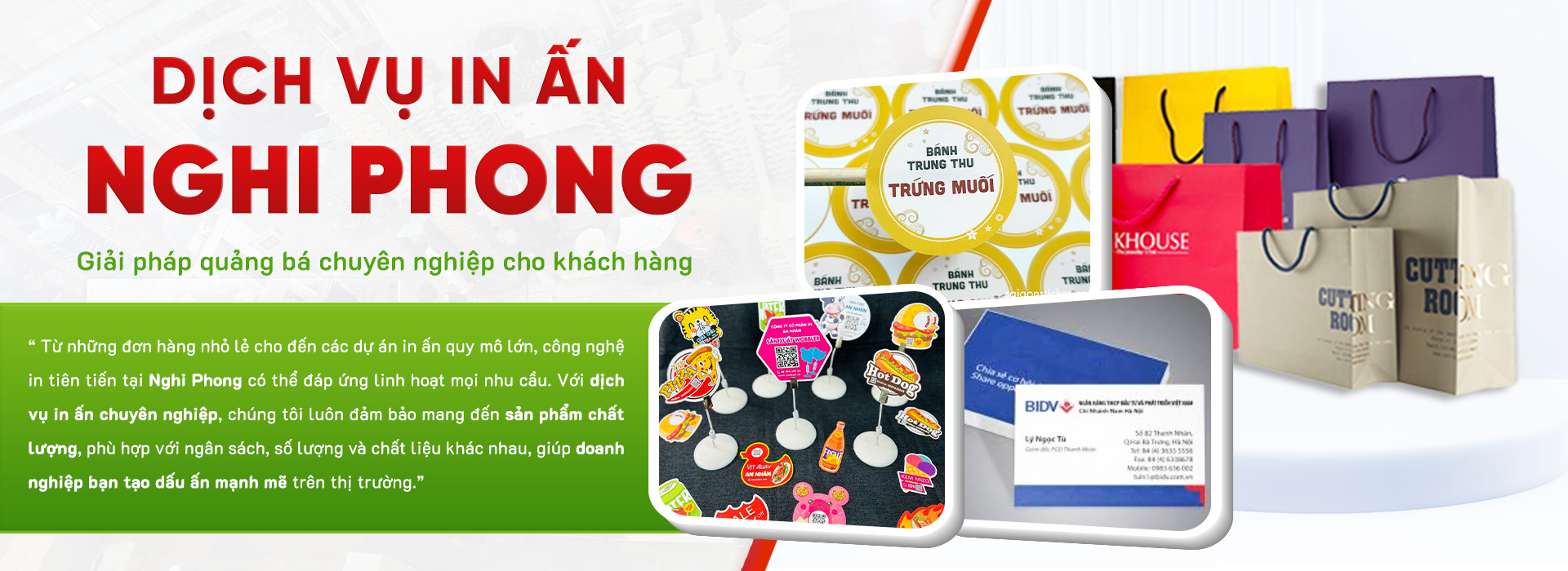 In Ấn Nghi Phong - Công Ty TNHH MTV In Ấn - Xây Dựng Nghi Phong